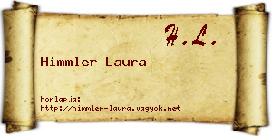 Himmler Laura névjegykártya